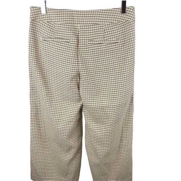 NWT LOFT Plaid Cropped Culotte Capris Wide Leg Size 2 - Picture 9 of 10